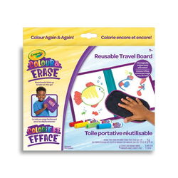 Image of Crayola Colour & Erase Reusable Travel Board
