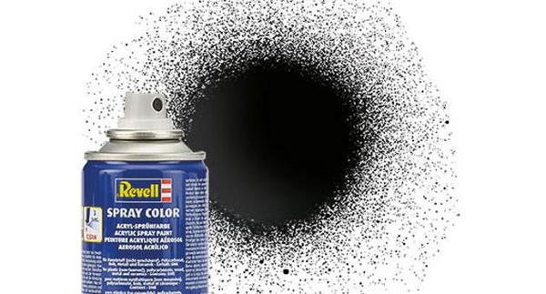 Image of Revell Spray Paint Black Gloss 100ml