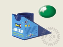 Image of Revell Paint Aqua Color, Emerald Green, Gloss, 18ml, RAL