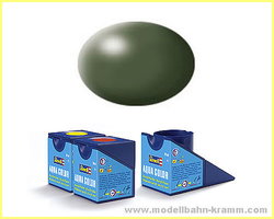 Image of Revell Paint Aqua Color, Greyish Green, Silk, 18ml, RAL