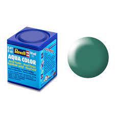 Image of Revell Paint Aqua Patina Green, White, Silk, 18ml, RAL