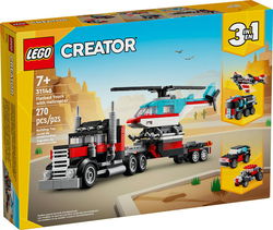 Image of Lego Creator Flatbed Truck with Helicopter V39 – 31146