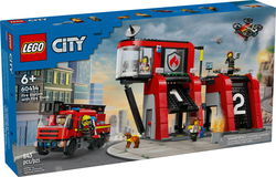 Image of Lego City Fire Station with Fire Truck V39 – 60414