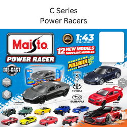Image of 1:43 Die-Cast Maisto Power Racers 5′ Series C (Assorted)