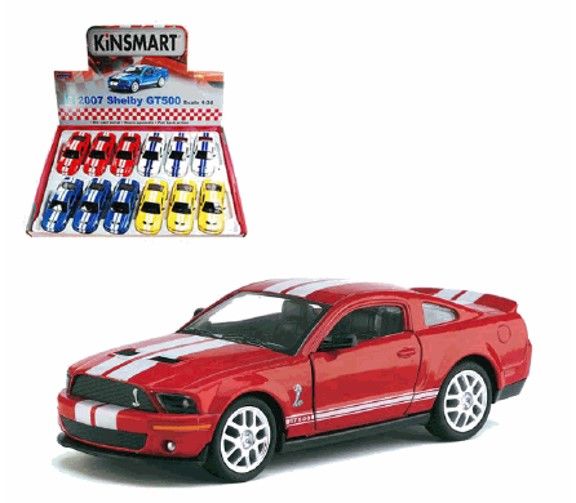 Image of 1:43 White 2007 Shelby GT500 Racing Car