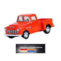 Image of 1:43 Red 1955 Chevy Stepside Pick-up City Car