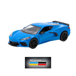 Image of 1:43 2021 Corvette City Car – Yellow