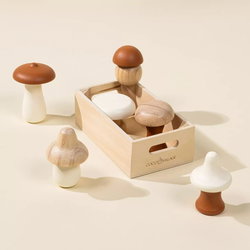 Image of Wooden Mushrooms Playset