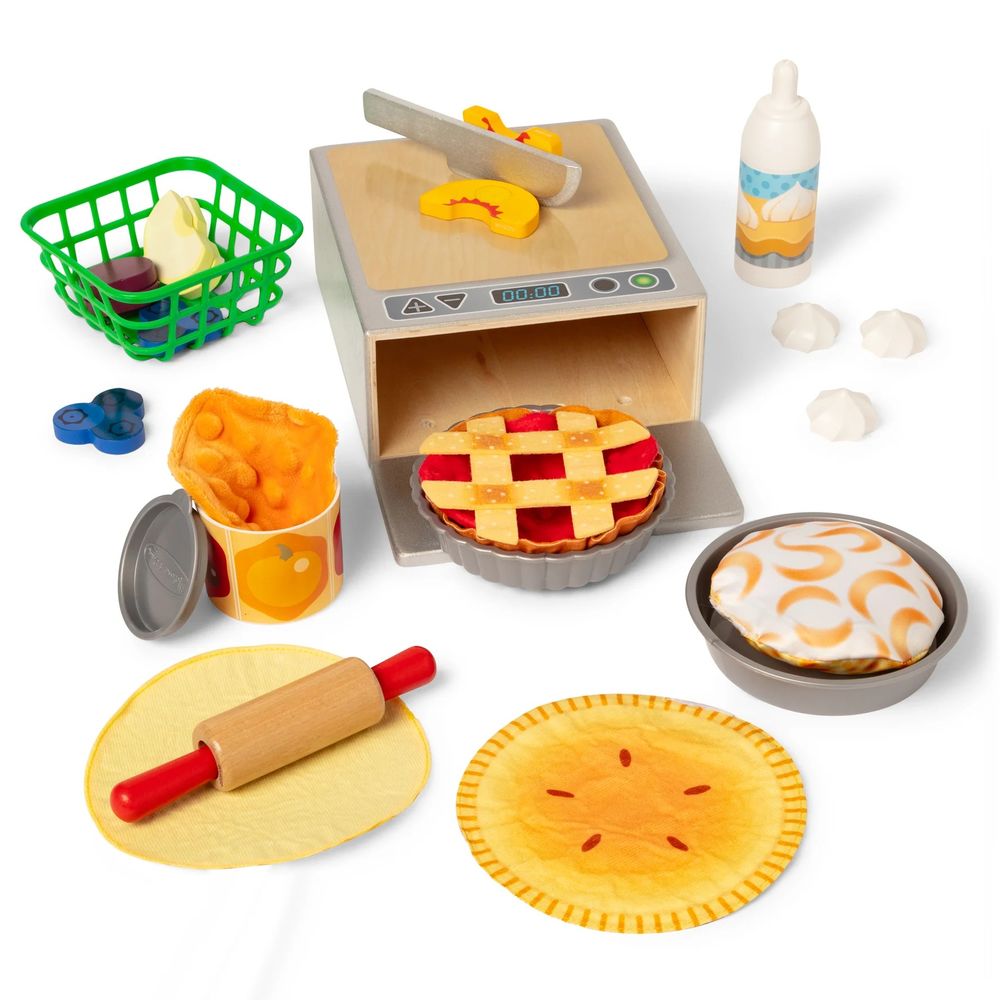 Image of “Doughlicious” Cook, Bake & Serve Pretend Play Set