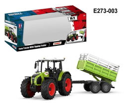 Image of Double E 1:24 CLAAS Manual Agricultural Dump Trailer Set