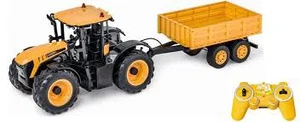 Double E 1:16 Jcb Rc Farm Tractor with Trailer