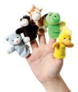 Image of Plush Finger Puppets – Assorted