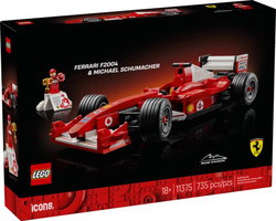 Image of Lego Icons Ferrari F2004 & Michael Schumacher