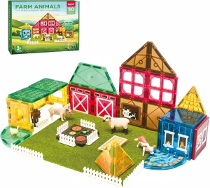 Kebo Magnetic Tiles 50pc Farm