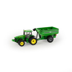 Image of 1:64 John Deere 8320R With J&M Grain Cart