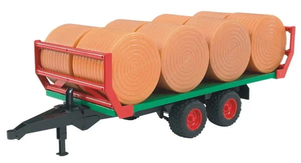 Bale Transport Trailer with 8 Round Bales