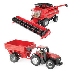 Image of 1:32 Case IH Combine Harvesting Set