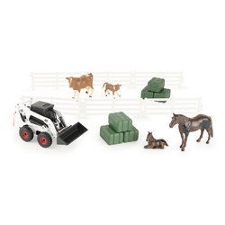 Image of 1:32 Bobcat Skid Steer Animal Set