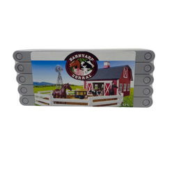 Image of Barnyard Corral Molded Poly Toy Fence White