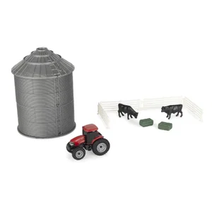 1:64 Case IH Mini Grain Bin 10-Piece Set