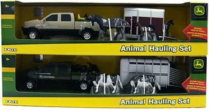 1:32 John Deere Pickup and Livestock Trailer Set Assortment