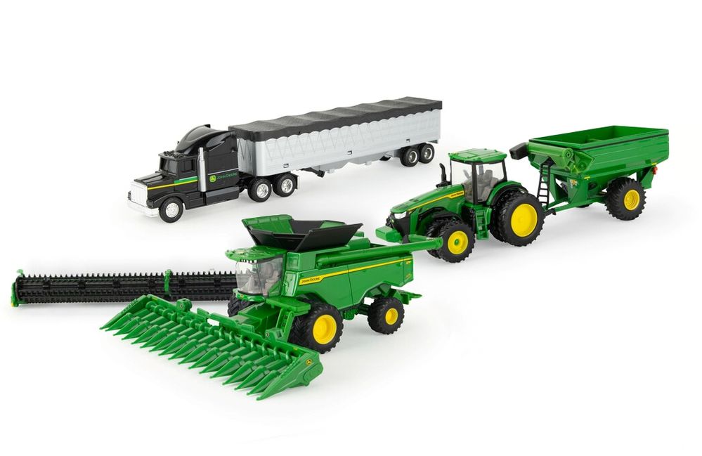 Image of 1:64 John Deere X9 1100 Combine Harvesting Set