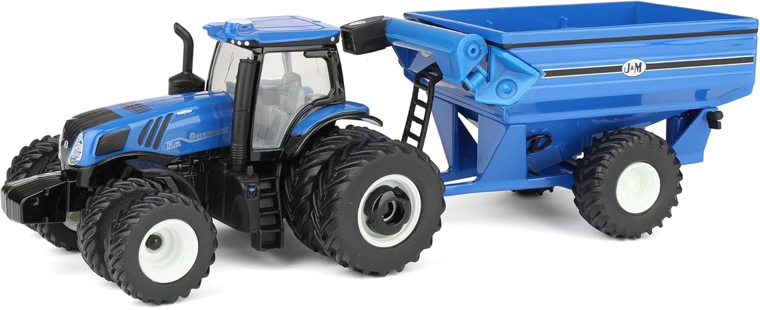 Image of 1:64 New Holland T8.385 With Grain Cart