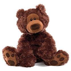 Image of Philbin Bear Plush Chocolate