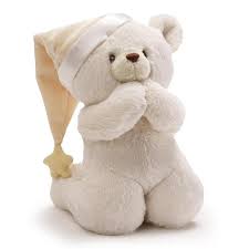 Image of Prayer Bear Sound Toy, 8 in
