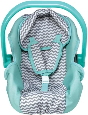 Zig Zag Car Seat Carrier (Mint Green Handle)