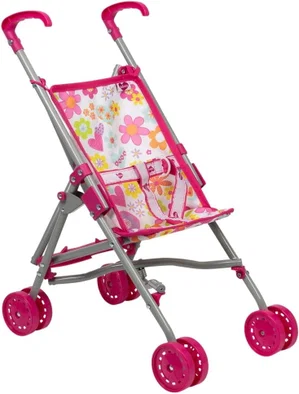 My First Doll Small Umbrella Toy Play Stroller