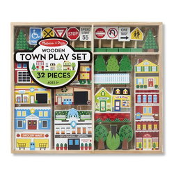 Image of Wooden Town Play Set