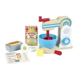 Image of Make-a-Cake Wooden Mixer Set