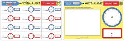 Image of Write a Mat Telling Time –