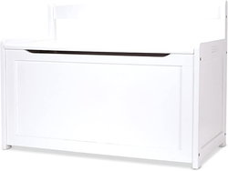 Image of Wooden Toy Chest – White