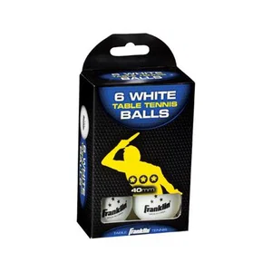 40 mm 3 Star White Table Tennis Balls 6 pk