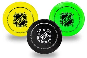 NHL Foam Mini Hockey Pucks 3pk