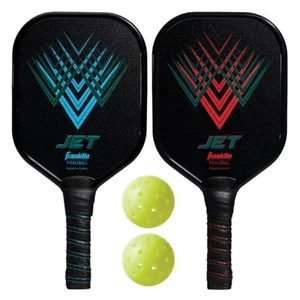 Jet Aluminum Pickleball Paddles Blue/Red - 2 Player