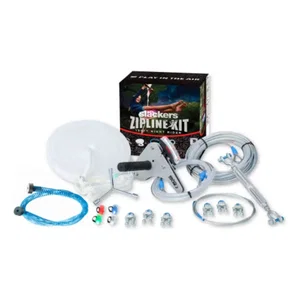 Slackers 100' Zipline Kit w/ Spring Brake - Night Riderz