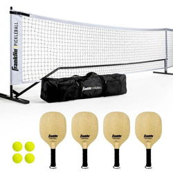 Image of Official Size Pickleball Net with Paddles and Balls 22′ x 20′ x 36′