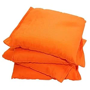 Corn Toss Bean Bags - Set of 4 - Orange 6"x6"