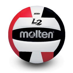Image of Molten L2 Volleyball Black/Red