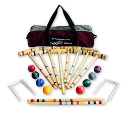 Image of 8 Player Pro Croquet Set 24′ in Carrying Case
