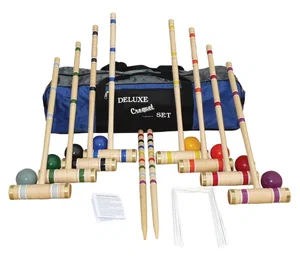 8 Player Pro Croquet Set 28" in Carrying Case