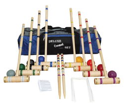 Image of 8 Player Pro Croquet Set 28′ in Carrying Case