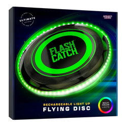 Image of Rechargeable Light-Up Flying Disc, Motion Activated Frisbee