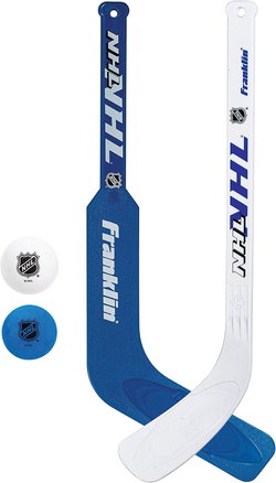Image of NHL Mini Hockey Goalie + Player Stick & Ball Set