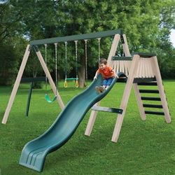 Image of Congo Swing’N Monkey 3 Position Play Set – Green and Tan