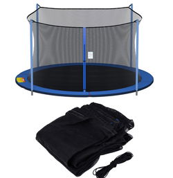 Image of Trampoline Enclosure Net 14′ Universal – Black/Grey